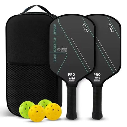 Pickleball starter pack - 2 paddles, 4 balls and carry bag